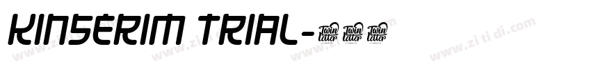 KINSERIM TRIAL字体转换